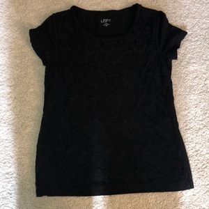 Loft petite xs lace tee